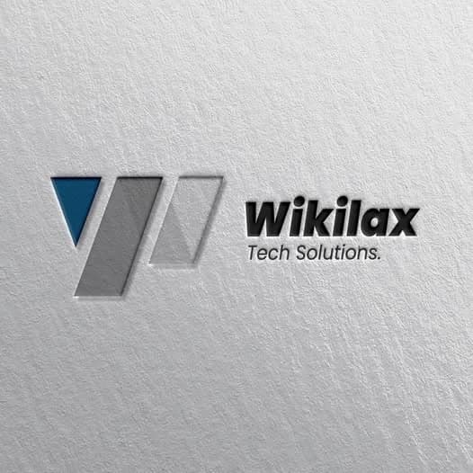 Wikilax Tech Solutions blue and grey logo