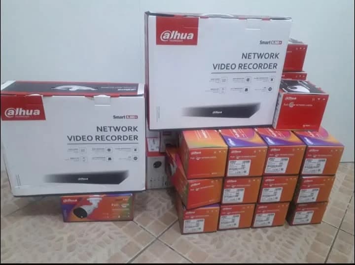 Dahua cameras and network video recorders prepared for installation