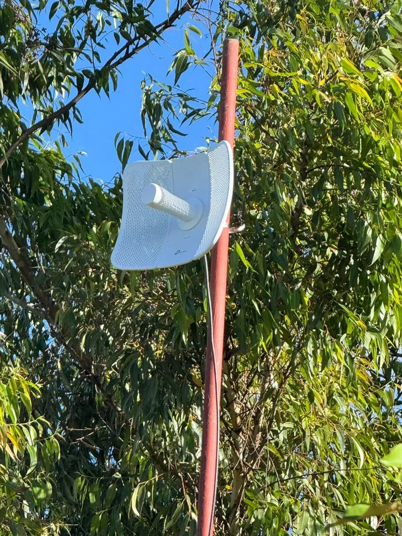Directional wireless access point installed for a real Wi-Fi expansion project